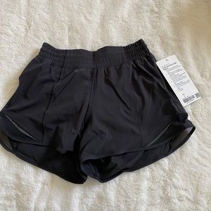 NWOT lululemon high rise hotty hot shorts